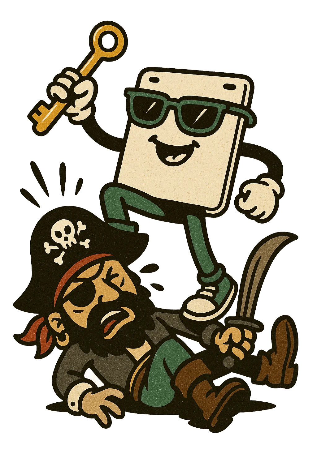 Anti-piracy protection illustration